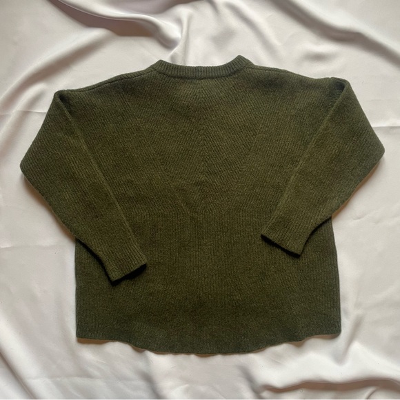 Madewell Moderne Ribbed Hi Low Merino Wool Knit Sweater Pullover - Picture 4 of 4